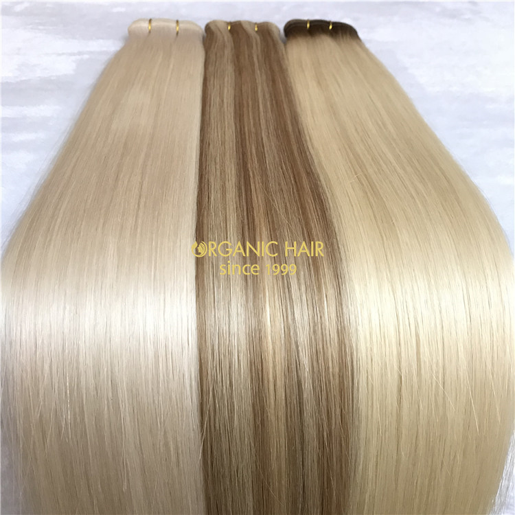 Future star human flat weft hair extensions X113